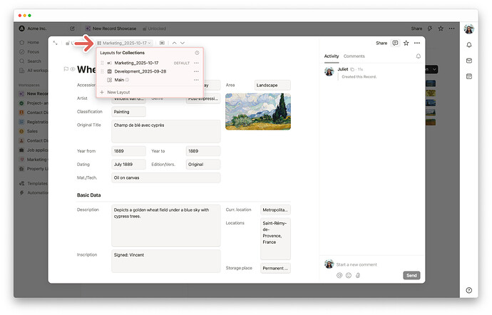 RecordLayout