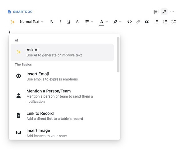 Smartsuite Multiline