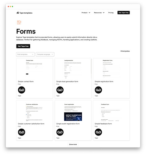 FormTemplates