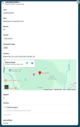 A location Record